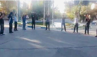 ورزش صبحگاهی کارکنان اداره کل امور خوابگاه‌ها به مناسبت هفته تربیت‌بدنی