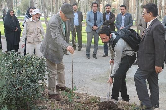 همزمان با هفته ی درختکاری، مراسم روز درختکاری در کوی پسران دانشگاه تهران، برگزار شد.